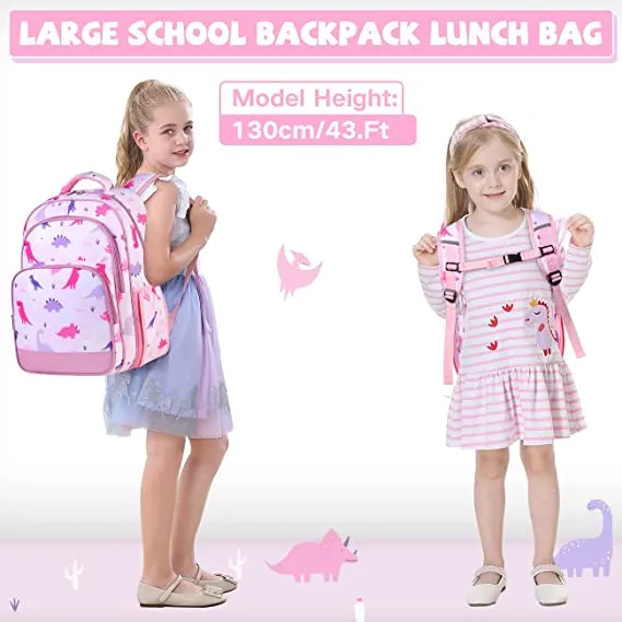 16in Elementary School  Backpack Lunch Bag Set