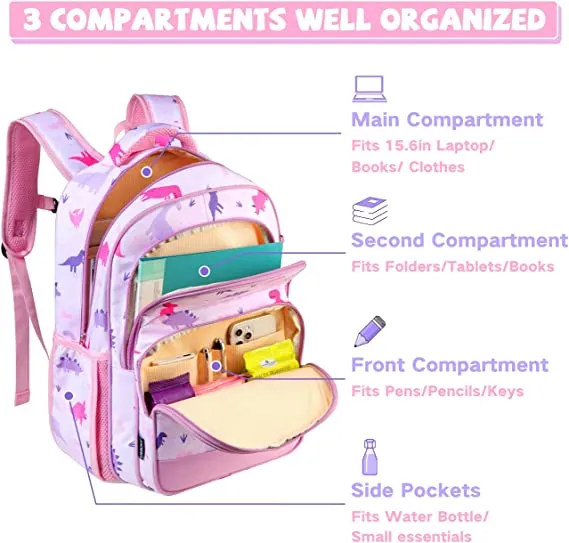 16in Elementary School  Backpack Lunch Bag Set