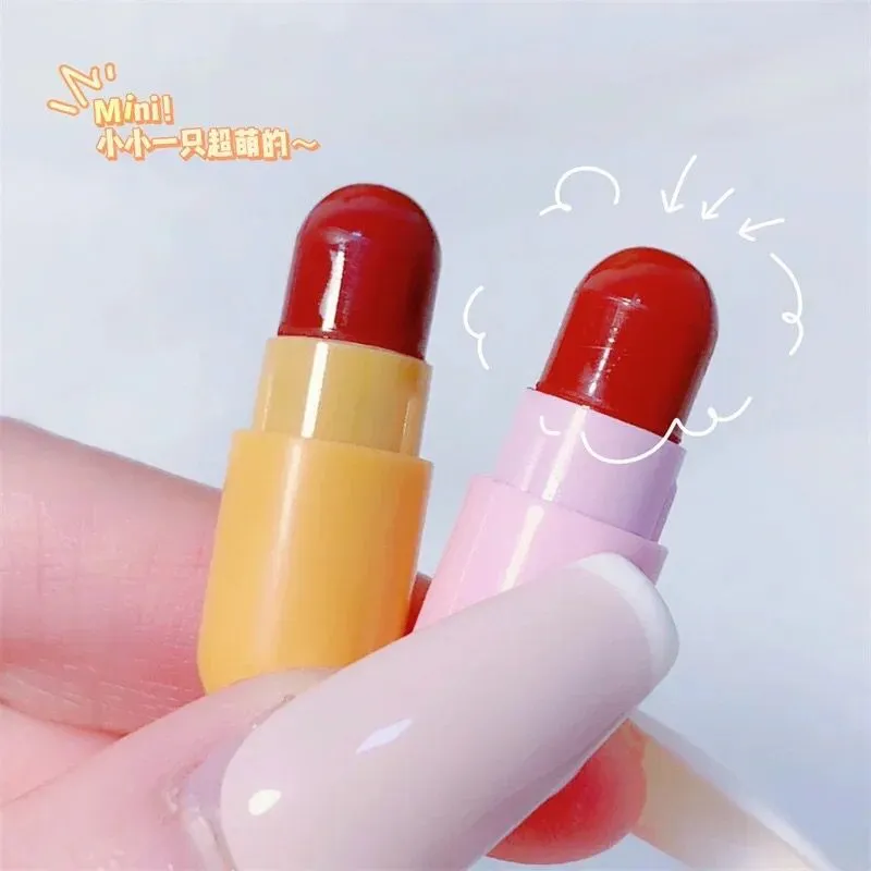 16pcs Cute Mini Capsule Lipsticks Matte Velvet Waterproof Non-stick Capsule Lipsticks