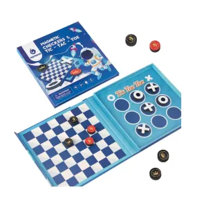 2 in 1 Checkers Sets Travel Toys Magnetic Travel Games Foam Checker Pieces Young Kids Family Board Game