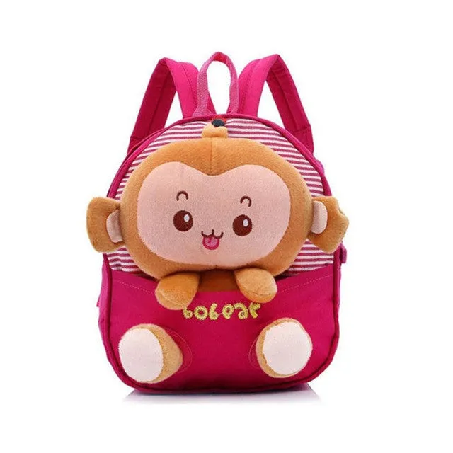 2017 Children school bags backpack kindergarten girls boys kid backpack cute cartoon toys bear ribbons bow mochila escolar