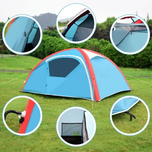 3 Persons Inflatable Camping Waterproof Tent with Bag And Pump