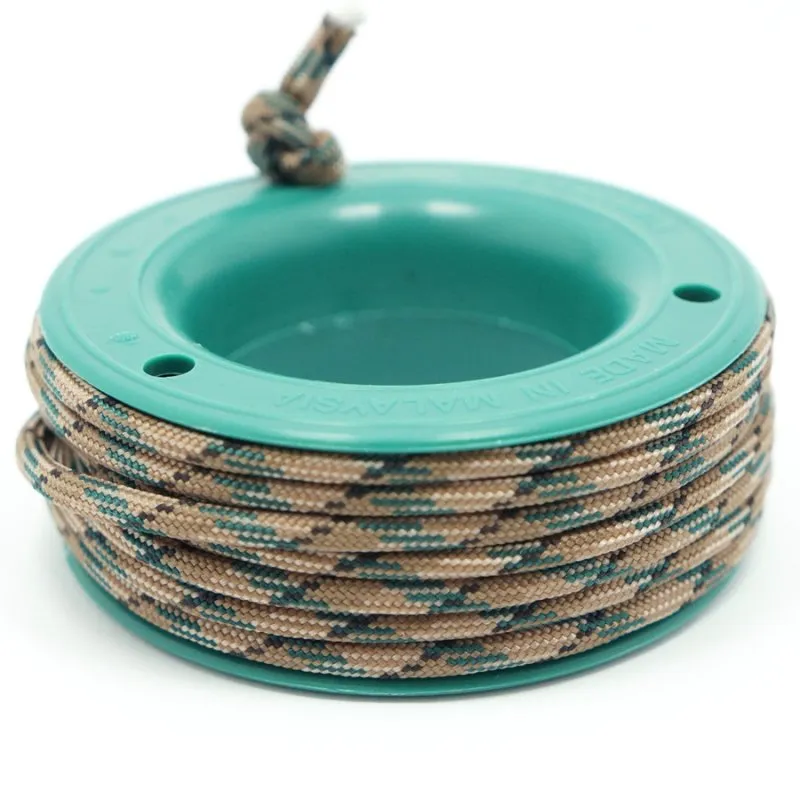 550 PARACORD MINI SPOOL - COFFEE GRASS CAMO