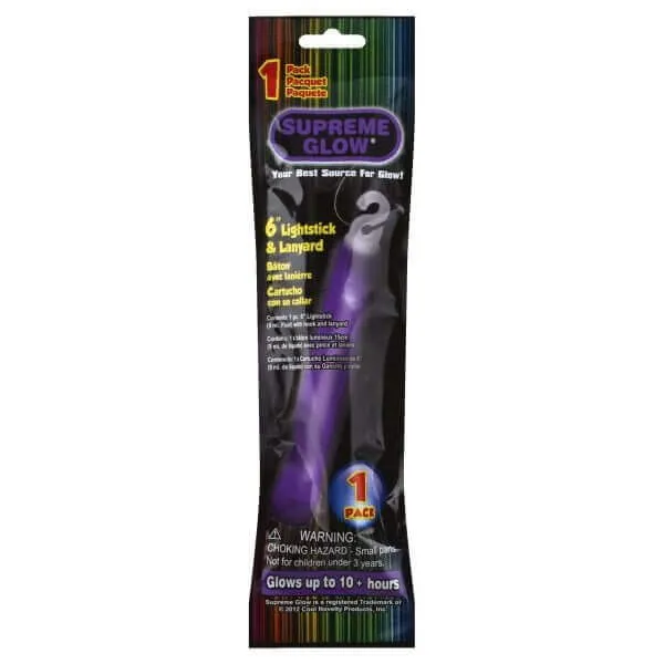 6" Purple Glow Stick