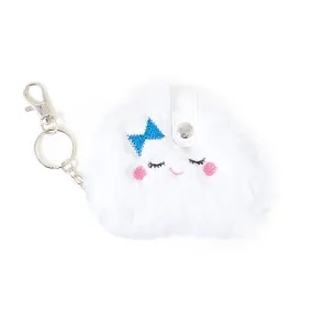 Accessorize London Girl's Cloud Faux Fur Keyring Notebook