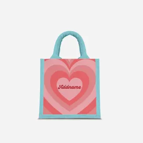 Affection Series Half Lining Lunch Bag  - Blossom Light Blue