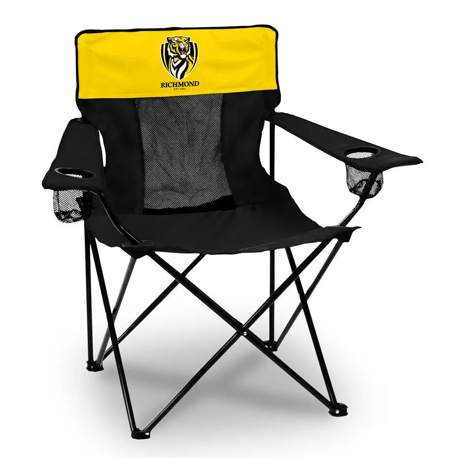 AFL Outdoor Camping Chair - Richmond Tigers - Includes Carry Bag