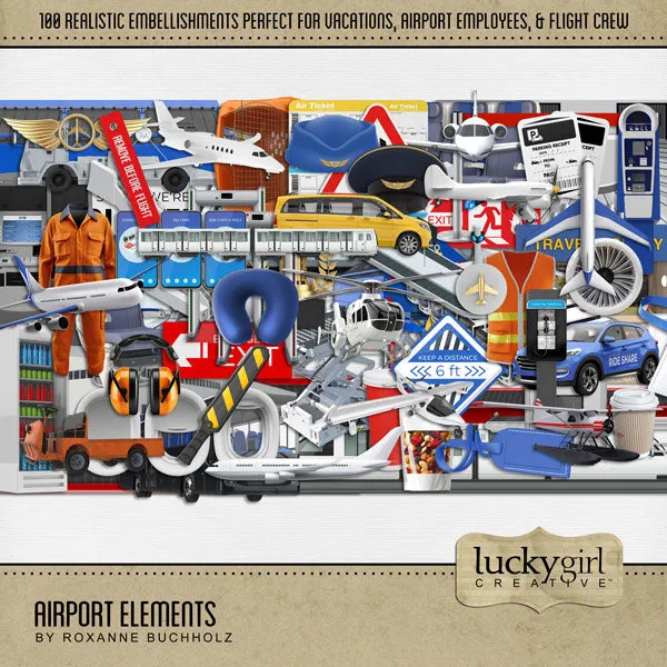 Airport Digital Scrapbook Bundle