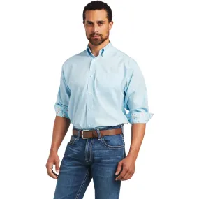 Ariat Men's Wrinkle Free Solid Pinpoint Oxford Classic Fit Shirt