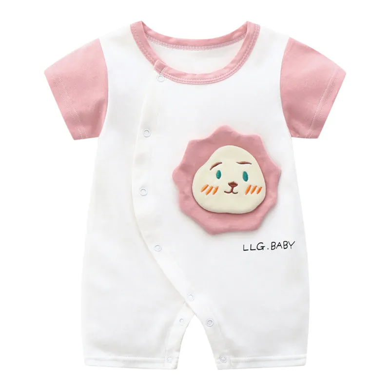 Baby Siamese Cotton 2 Months Newborn Male Short Sleeve