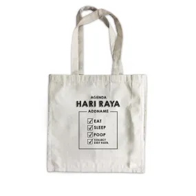 Babys Agenda Hari Raya Canvas Bag  Personalizable Designs Raya Agenda