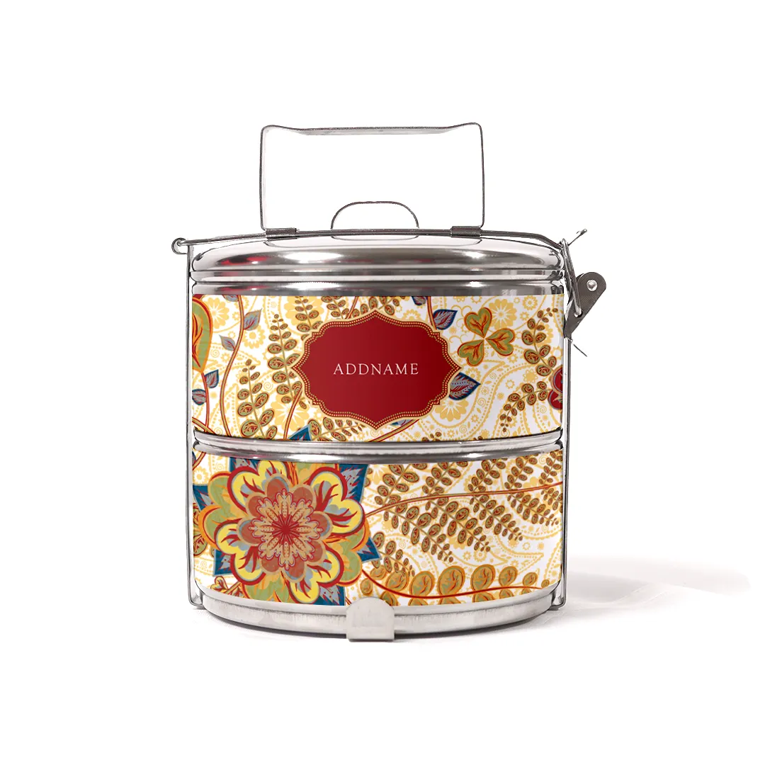 Batik Series - Mawar Two-Tier Tiffin Carrier