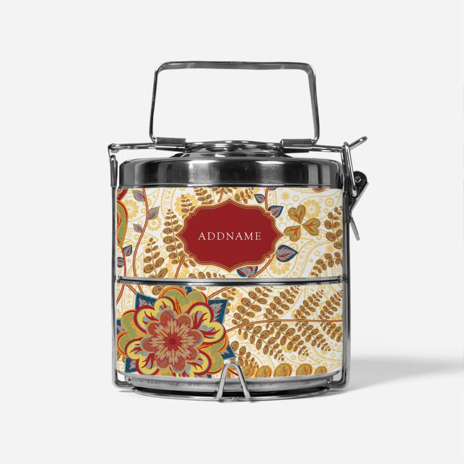 Batik Series - Mawar Two-Tier Tiffin Carrier