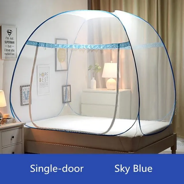 Bi-parting Mosquito Nets for Beds Full Netting Bedding For Queen King Size Beds