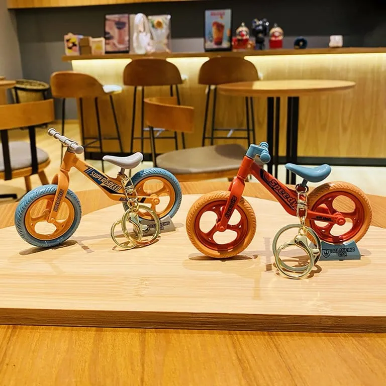 Bicycle Keychain With Bagcharm (Select From Drop Down)