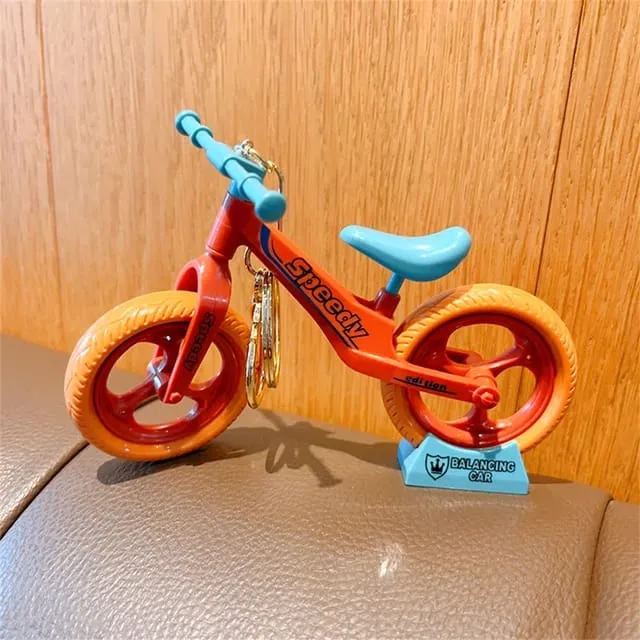 Bicycle Keychain With Bagcharm (Select From Drop Down)