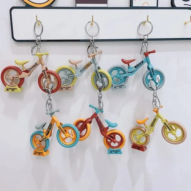 Bicycle Keychain With Bagcharm (Select From Drop Down)