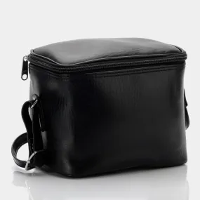 Black Faux Leather Instant Camera Bag