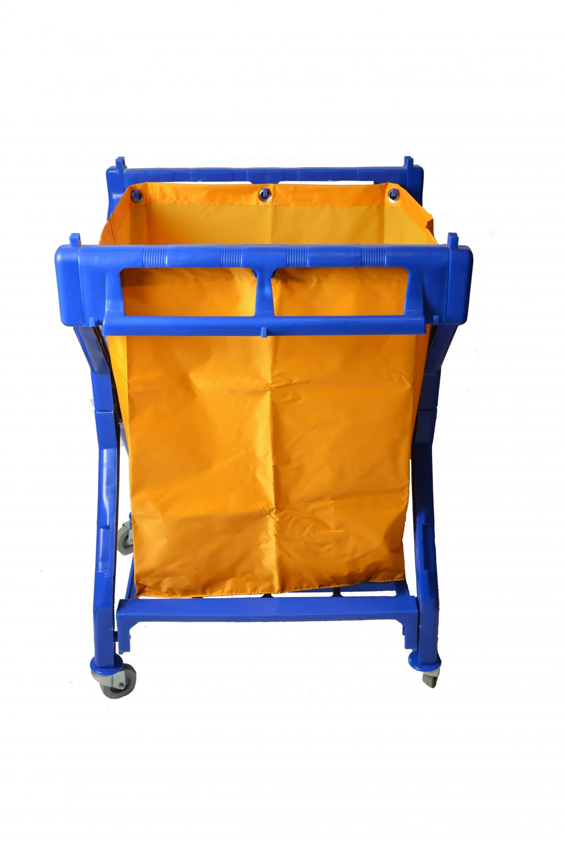 Blue X Frame Laundry Cart