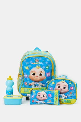 Boys Boys Blue Cocomelon Print Trolley Set (5 Piece)