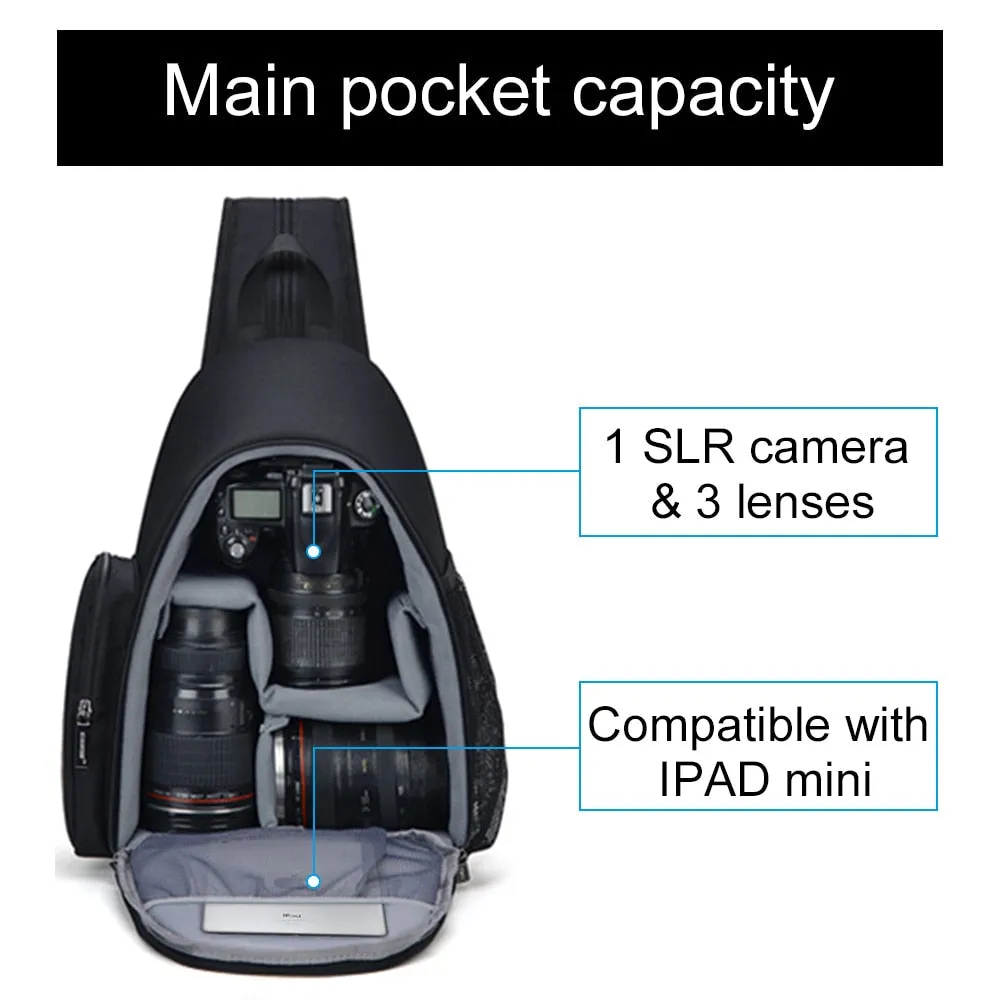 CADeN DSLR Camera Backpack for Nikon Sony Canon Photography Equipment Shockproof Water-resistant Shoulder Bag for Outdoor Travel