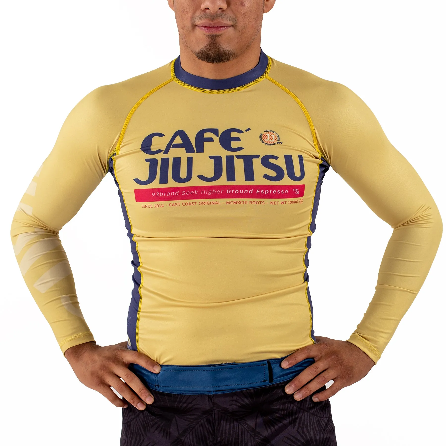 CAFE JIU JITSU Men's Rash Guard - Long Sleeve