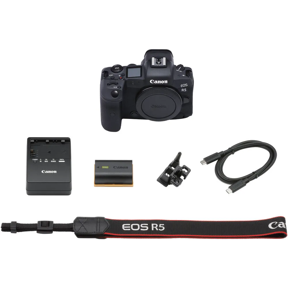 Canon EOS R5 Mirrorless Camera Body Only 4147C002 - Basic Bundle