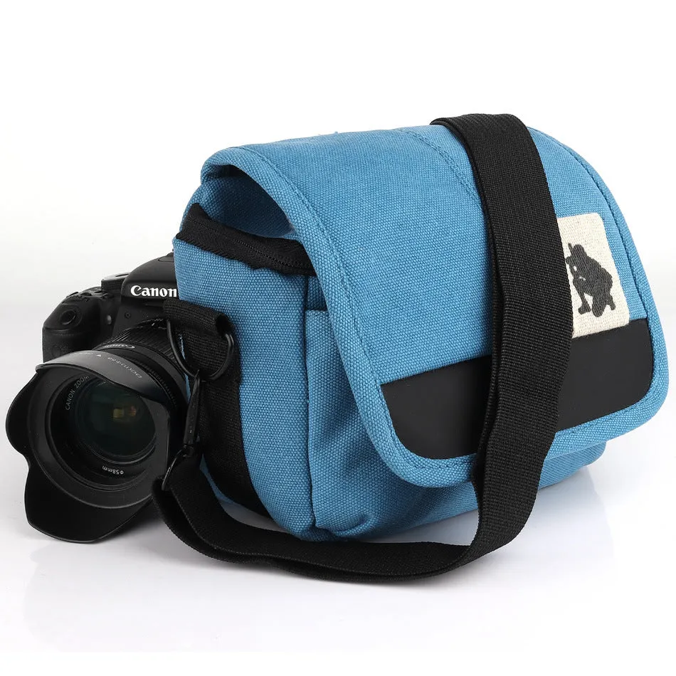 Canvas shockproof camera bag hunter camera bag for Canon SONY camera storage bag