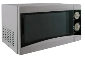 Caravan Microwave Low Wattage Silver