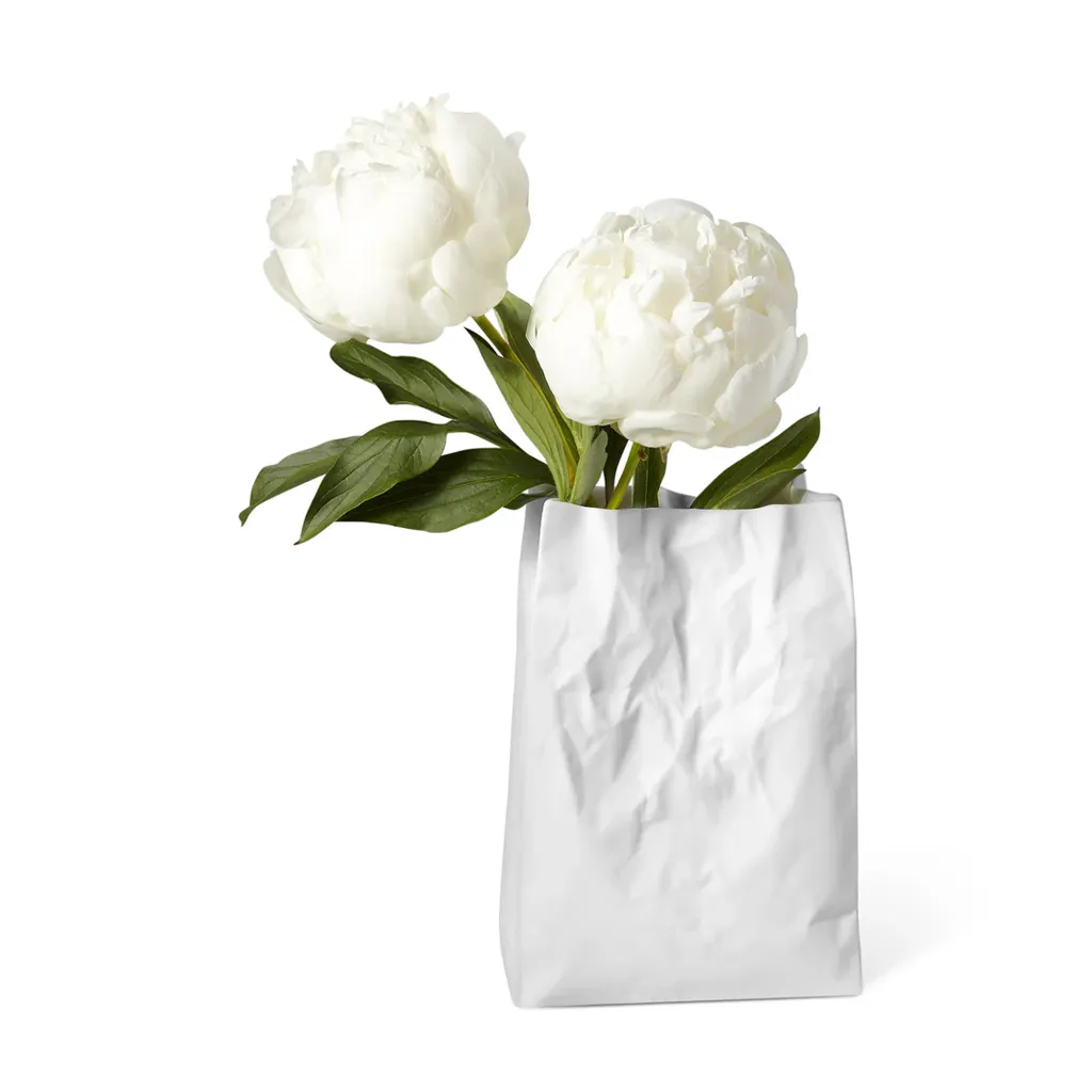 Ceramic Paper Bag Vase