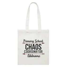 Chaos Coordinator Series Primary School White Canvas Bag