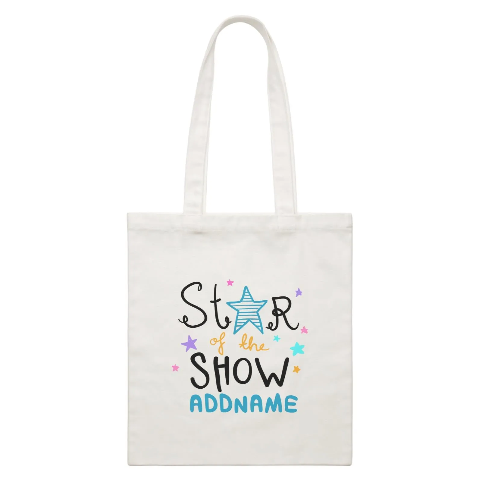 Children's Day Gift Series Star Of The Show Blue Addname  Canvas Bag