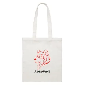 Chinese New Year Dog Outline Accessories Canvas Bag