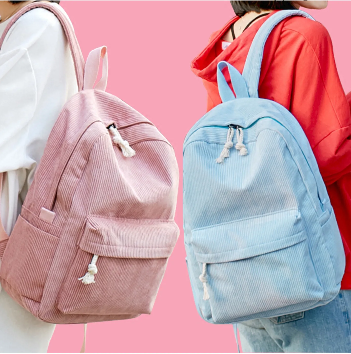 Classic Corduroy Backpack (6 Colors)