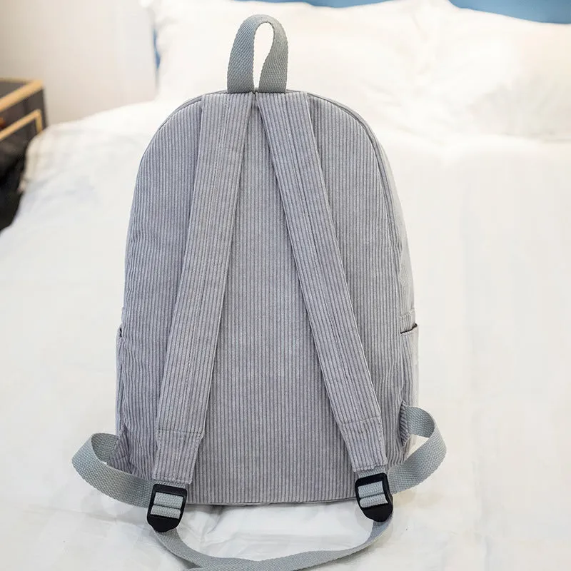 Classic Corduroy Backpack (6 Colors)