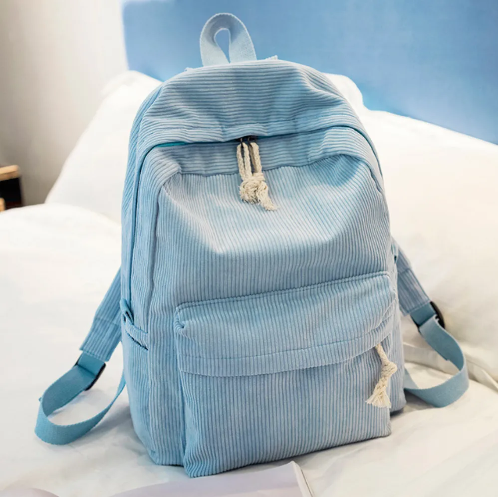 Classic Corduroy Backpack (6 Colors)