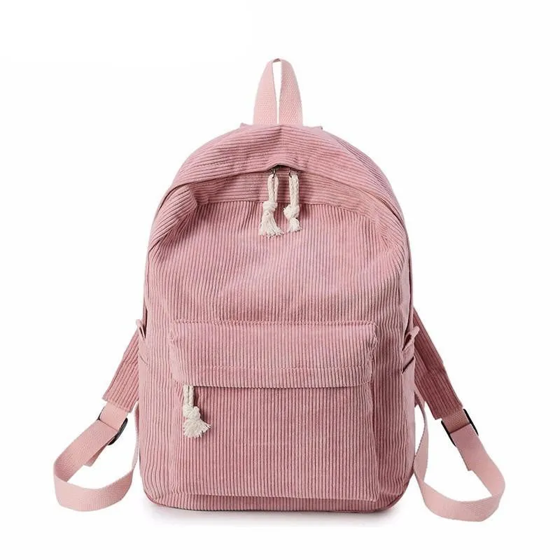 Classic Corduroy Backpack (6 Colors)