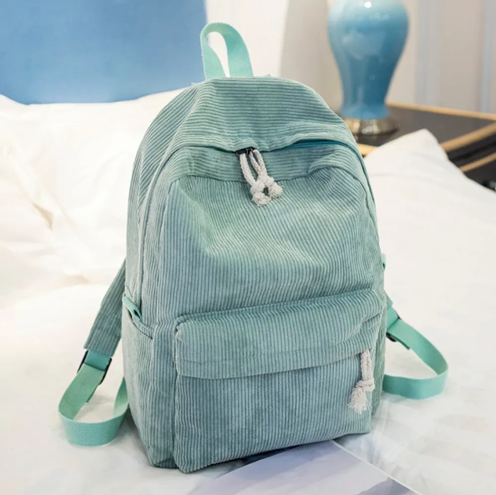 Classic Corduroy Backpack (6 Colors)