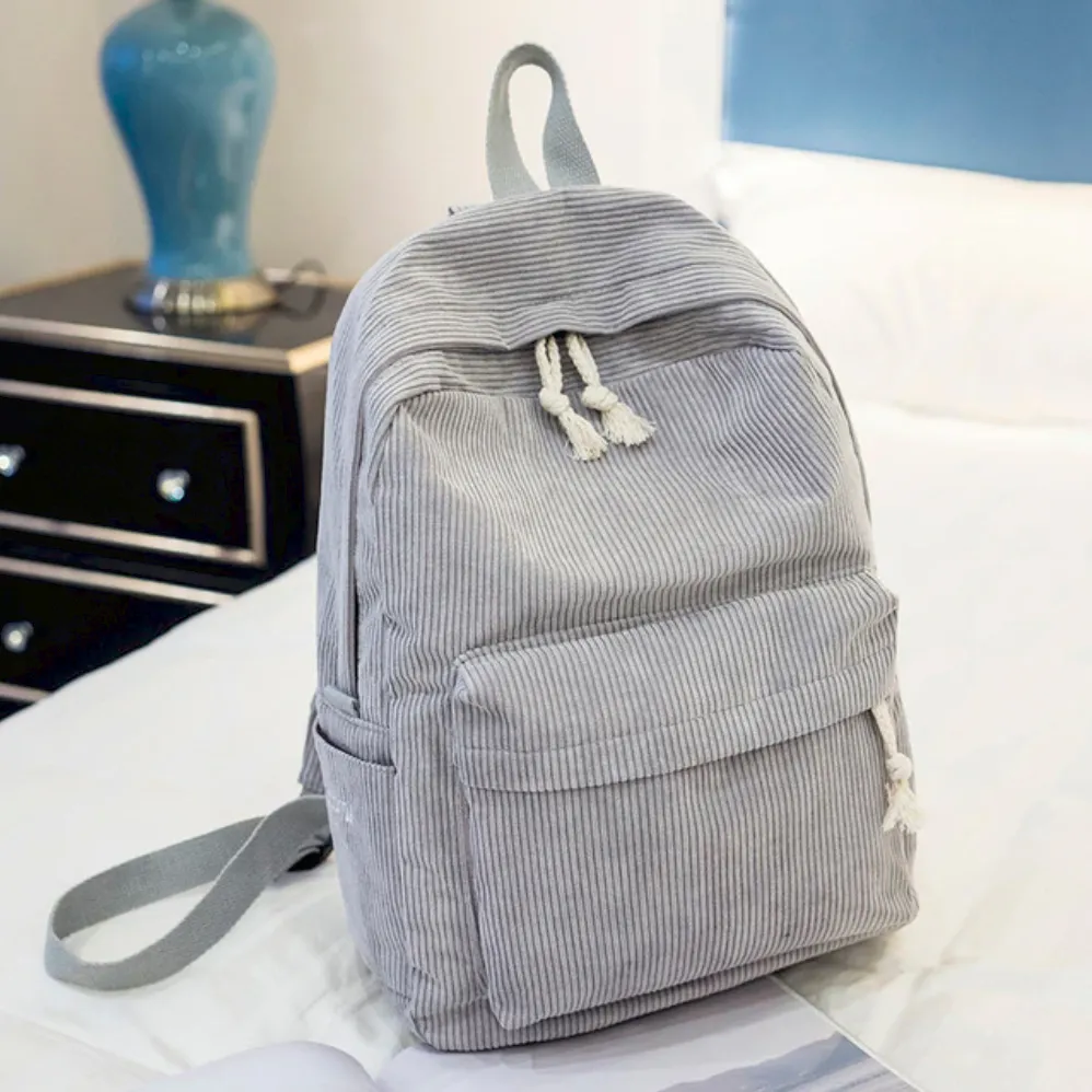 Classic Corduroy Backpack (6 Colors)