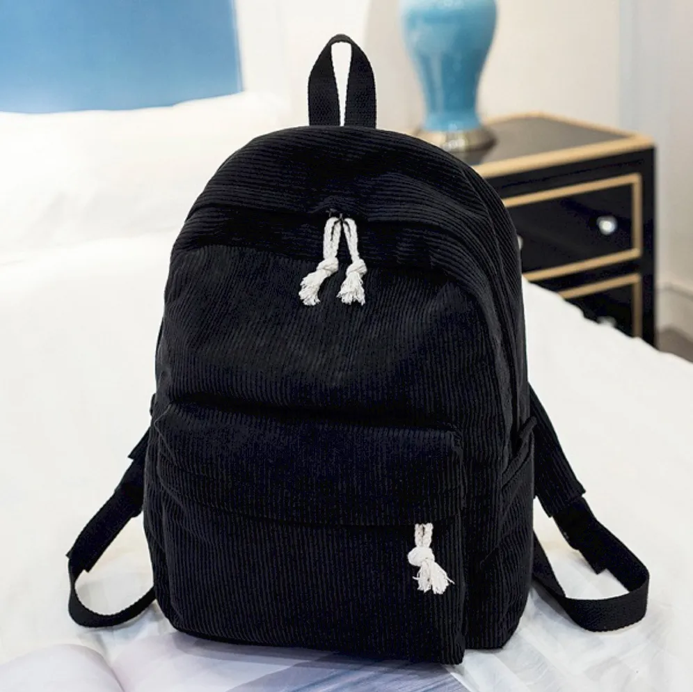 Classic Corduroy Backpack (6 Colors)