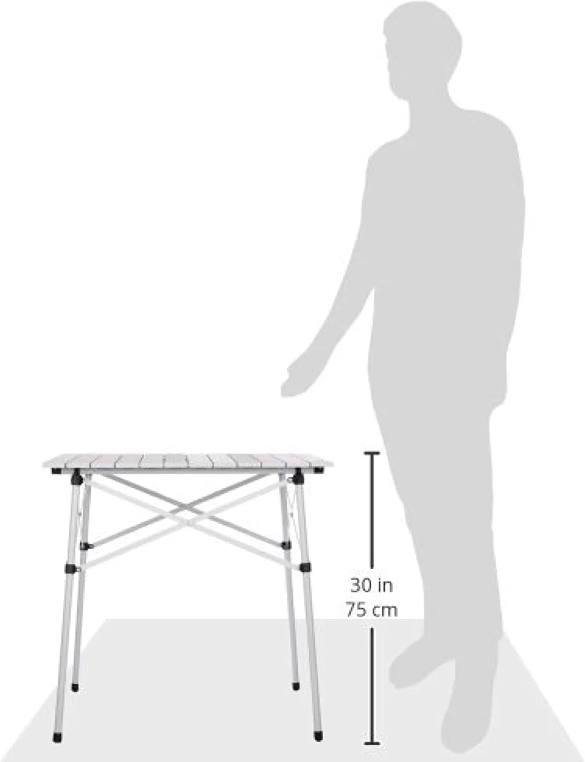 Coleman Outdoor Folding Table | Ultra Compact Aluminum Camping Table, White