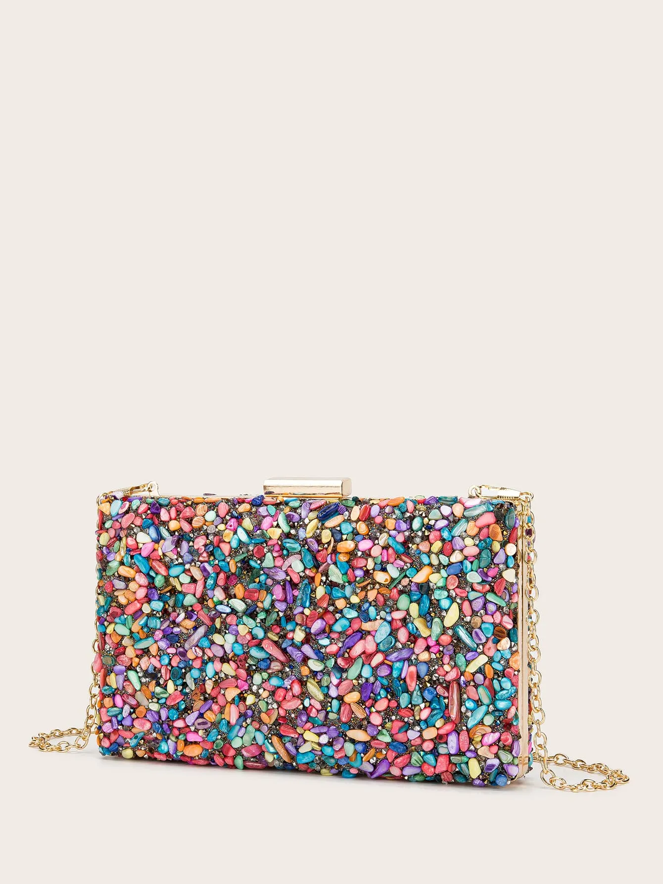 Colorful Box Clutch Bag