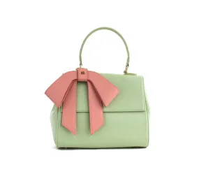 Cottontail - Mint & Light Pink Vegan Leather Bag