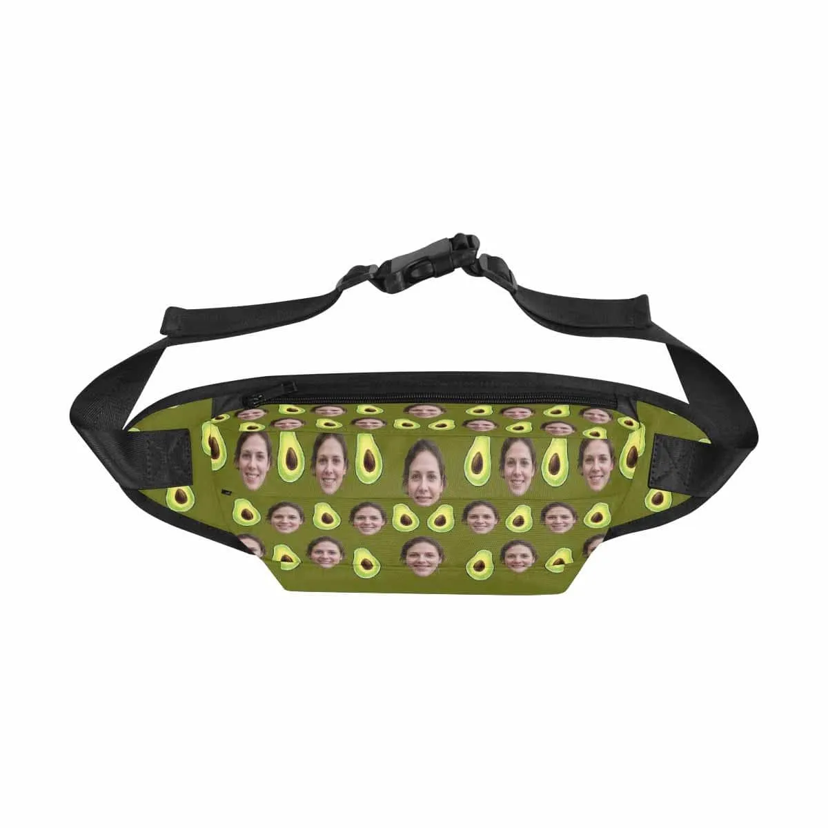 Custom Face Avocado Waist Bag