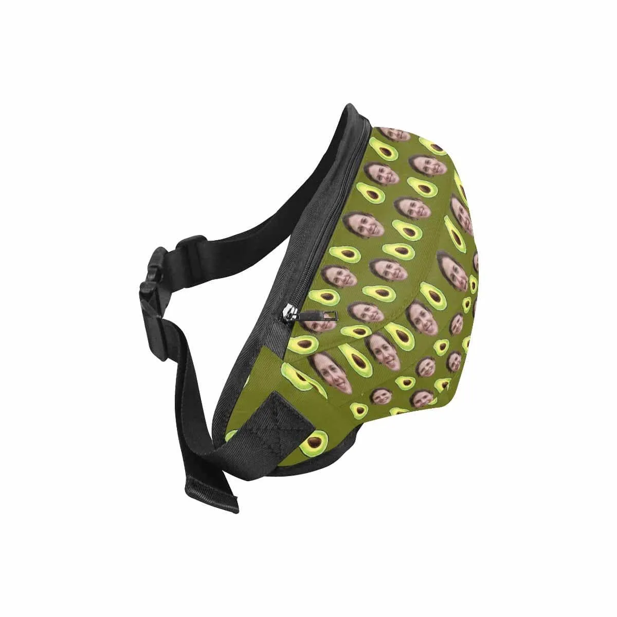 Custom Face Avocado Waist Bag