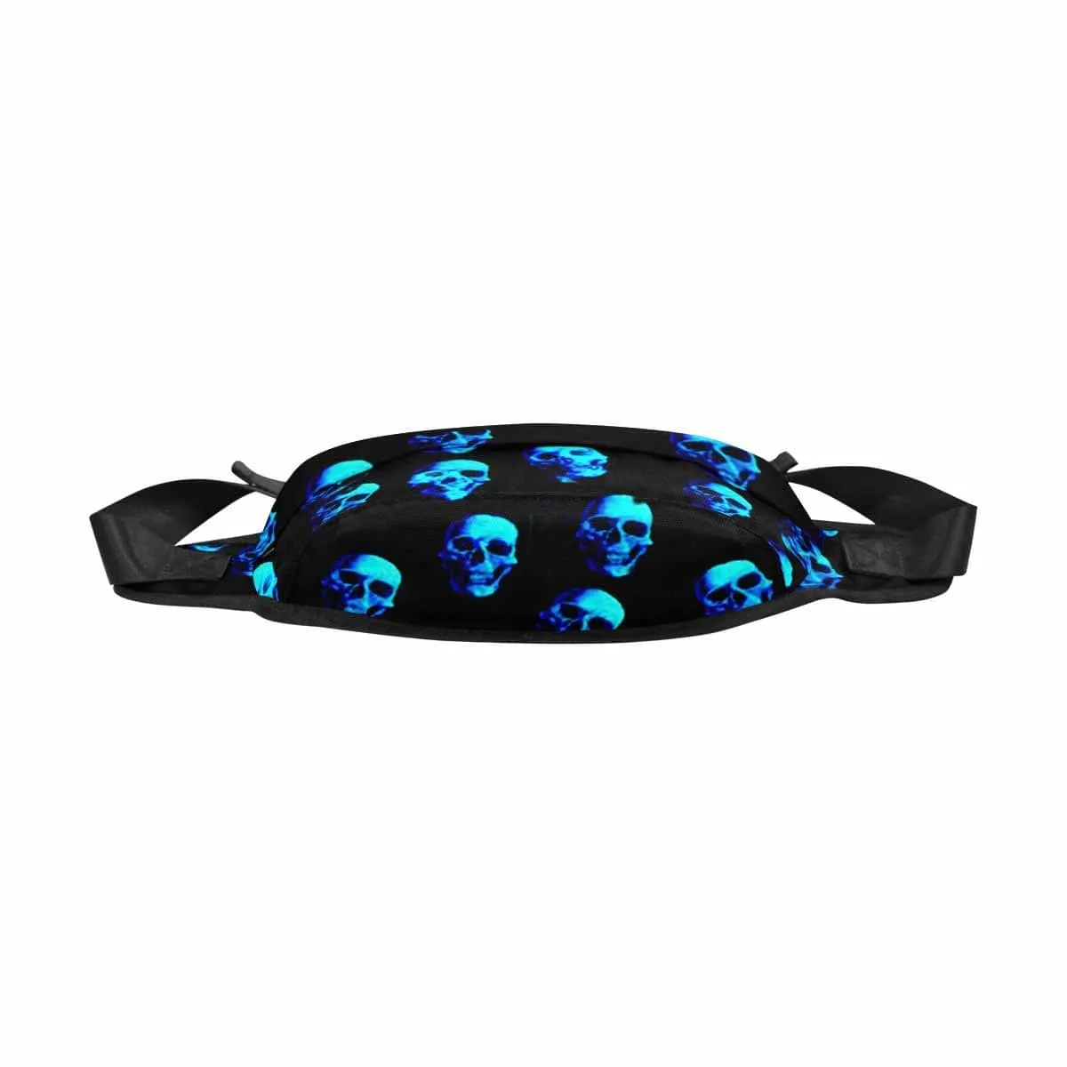 Custom Face Blue Skull Waist Bag