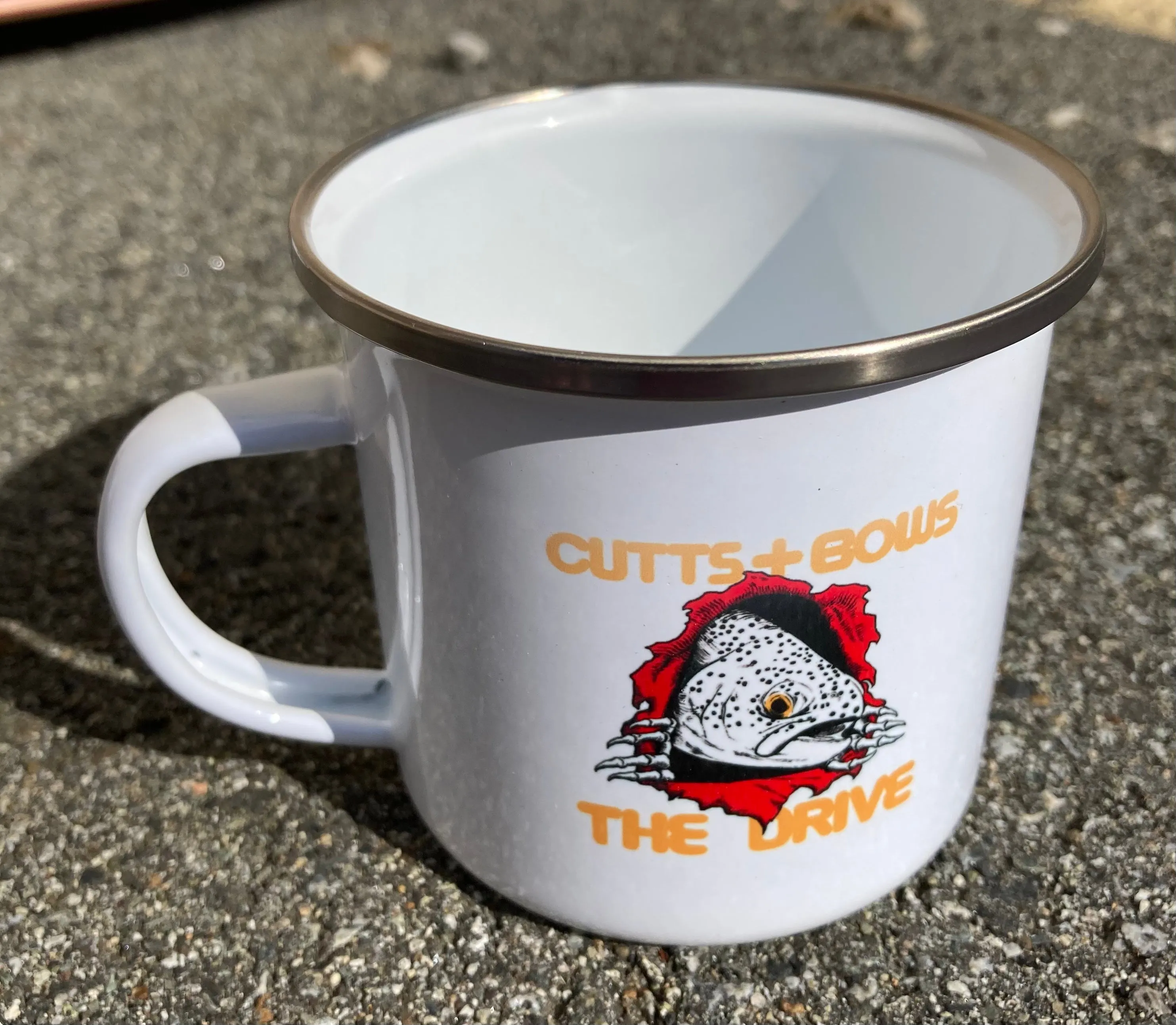 CUTTS AND BOWS X THE DRIVE - TROUT RIPPER MUG