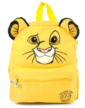 Disney Lion King 3D Simba Cub Face Yellow Backpack