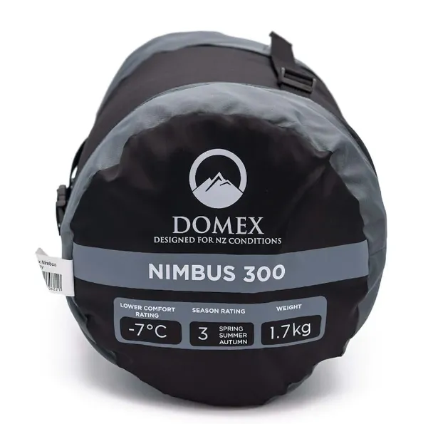 Domex Nimbus -7c Synthetic Sleeping Bag - Grey