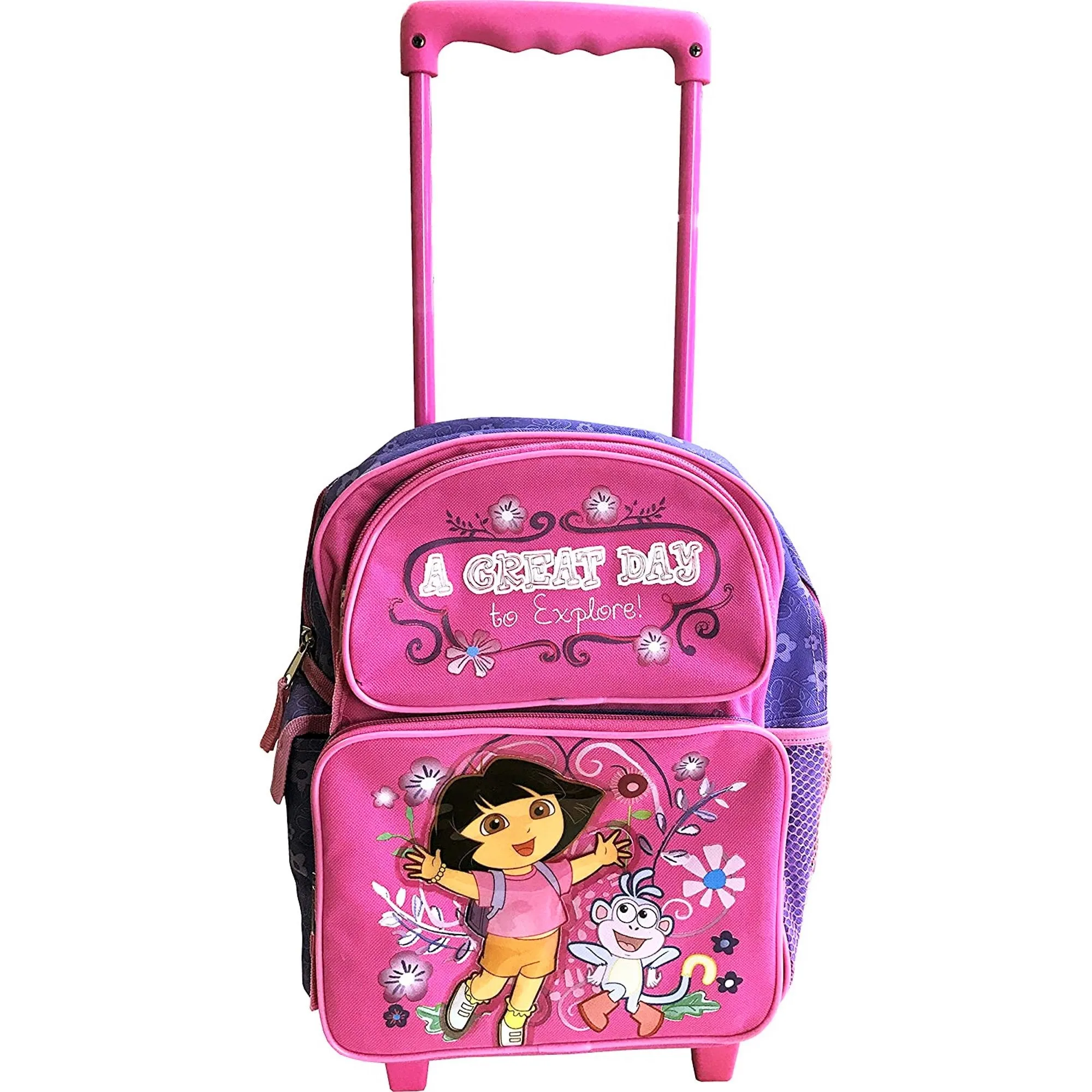 Dora the Explorer Backpack Rolling Small 12 inch A Great Day to Explore